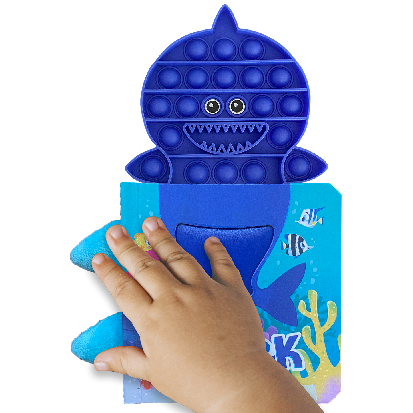 little hippo books little shark fidgimal fidget friend