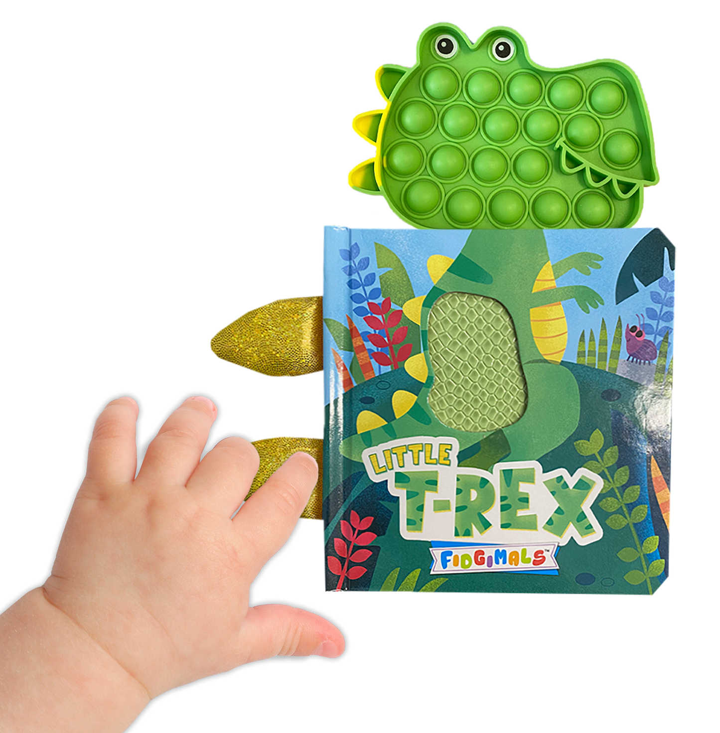 little hippo books fidgimals fidget sensory friend little t-rex dinosaur