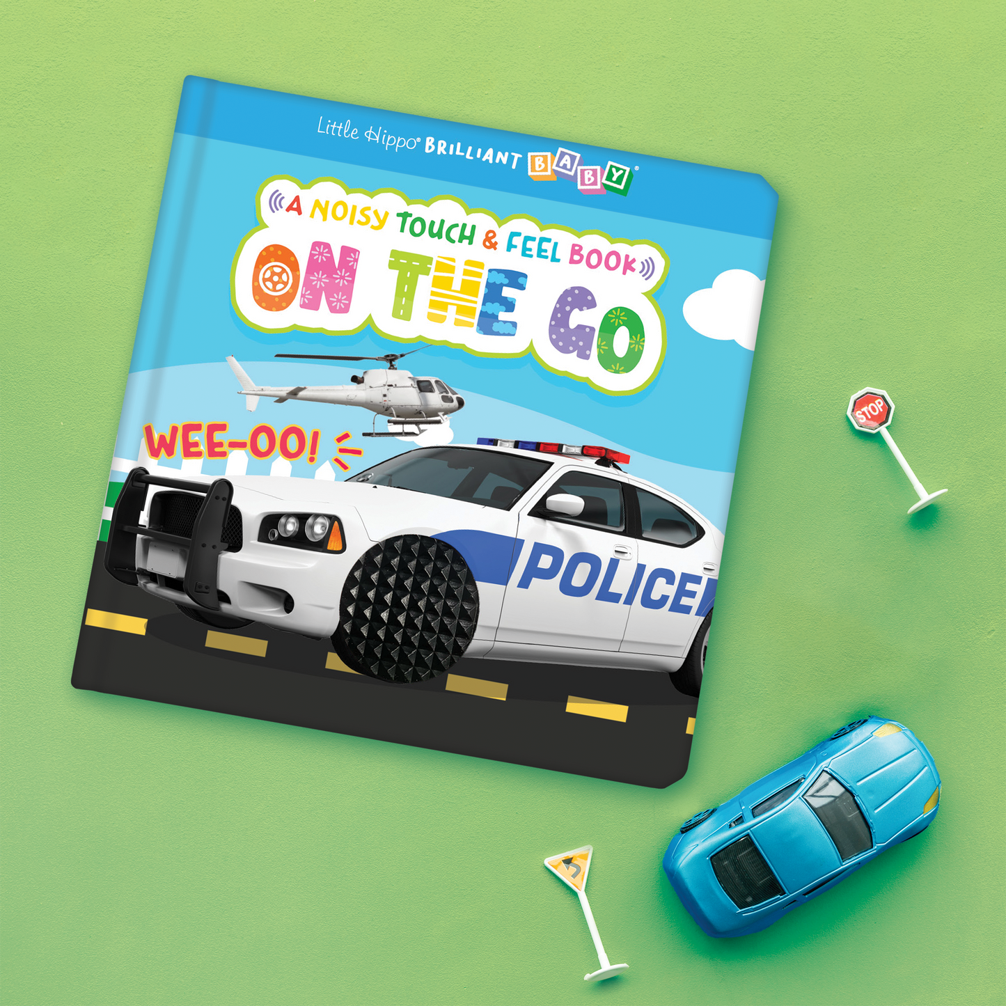 little hippo books vehicles on the go touch and feel book with sound for toddlers