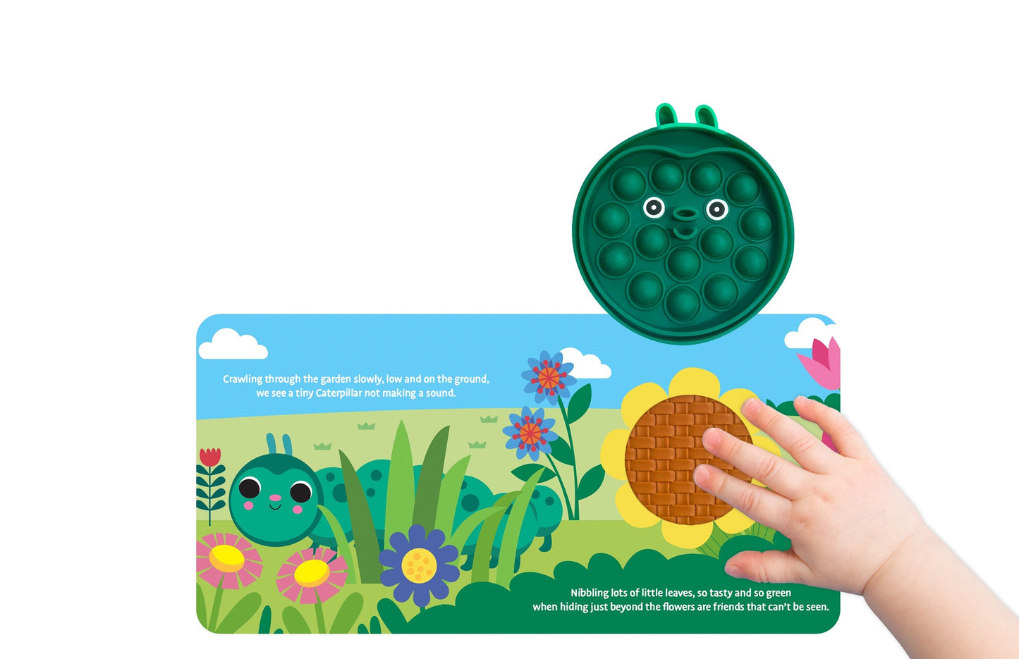 little hippo books caterpillar fidgimal sensory fidget friend for toddlers