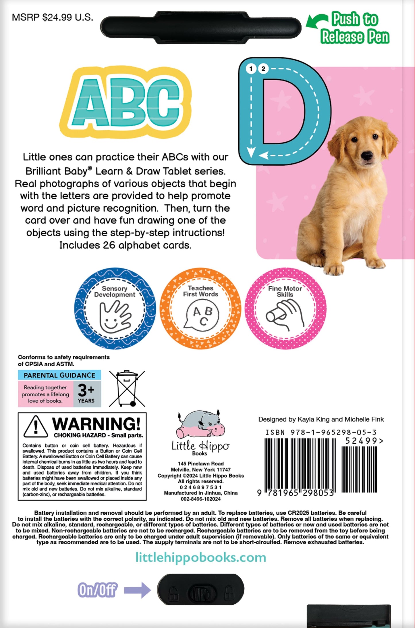little hippo books learn and draw tablet to learn the alphabet ABCs for toddlers