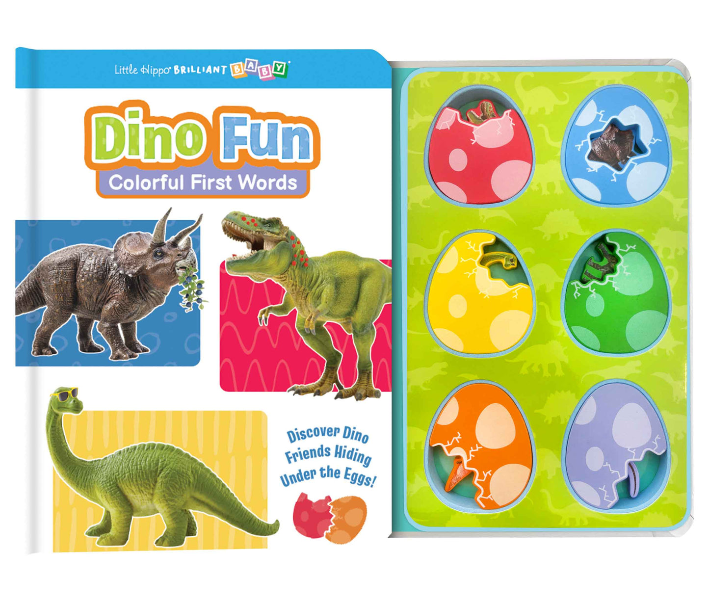 little hippo books dino fun learning colors and first words for toddlers