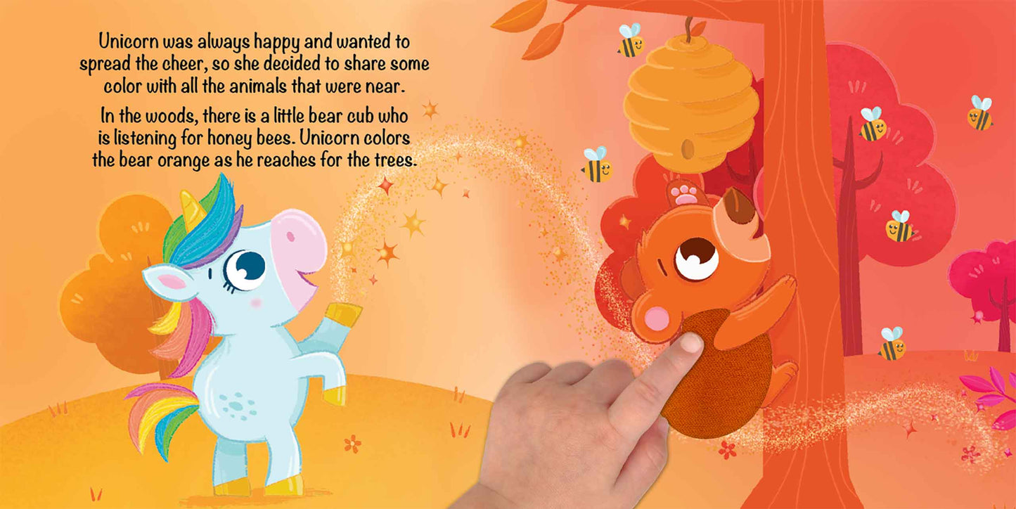 little hippo books rainbow of love unicorn touch and feel for toddlers