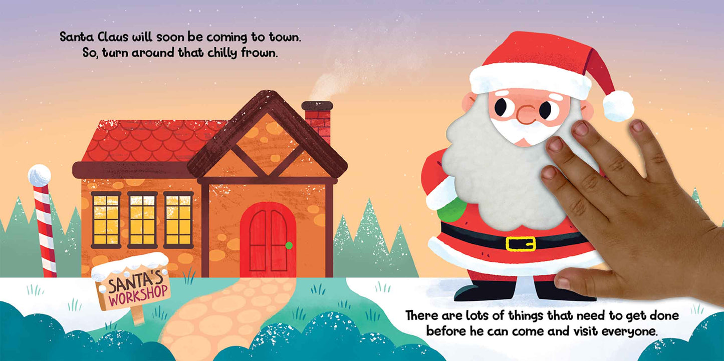 little hippo books santa claus christmas touch and feel for toddlers