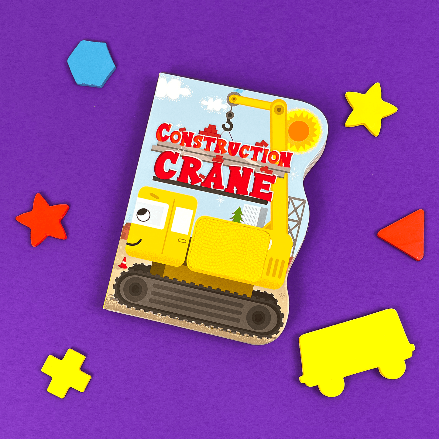 Little Hippo Books Construction Crane Touch and Feel