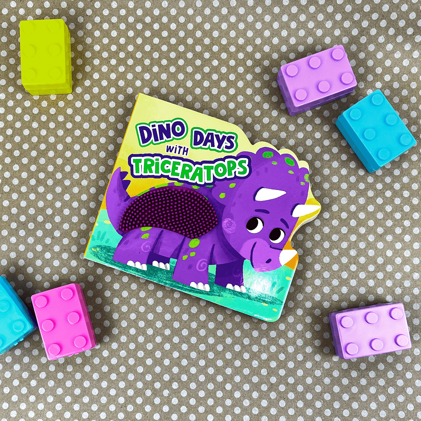 Little Hippo Books Dino Days with Triceratops Touch and Feel
