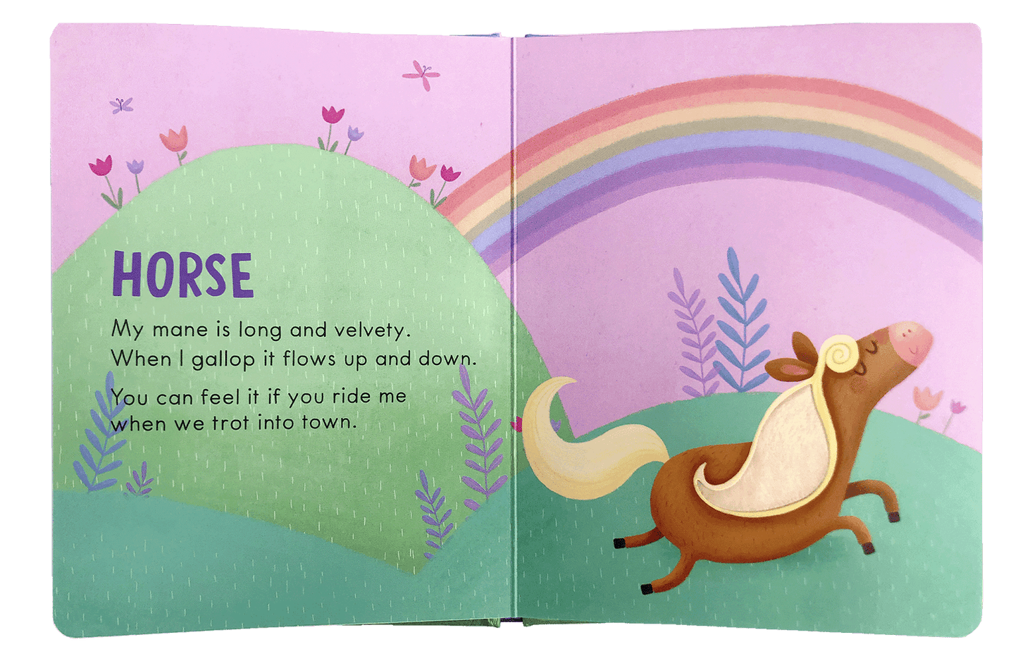Little Hippo: Touch and Feel Farm Animals Board Book Children Tactile Learning