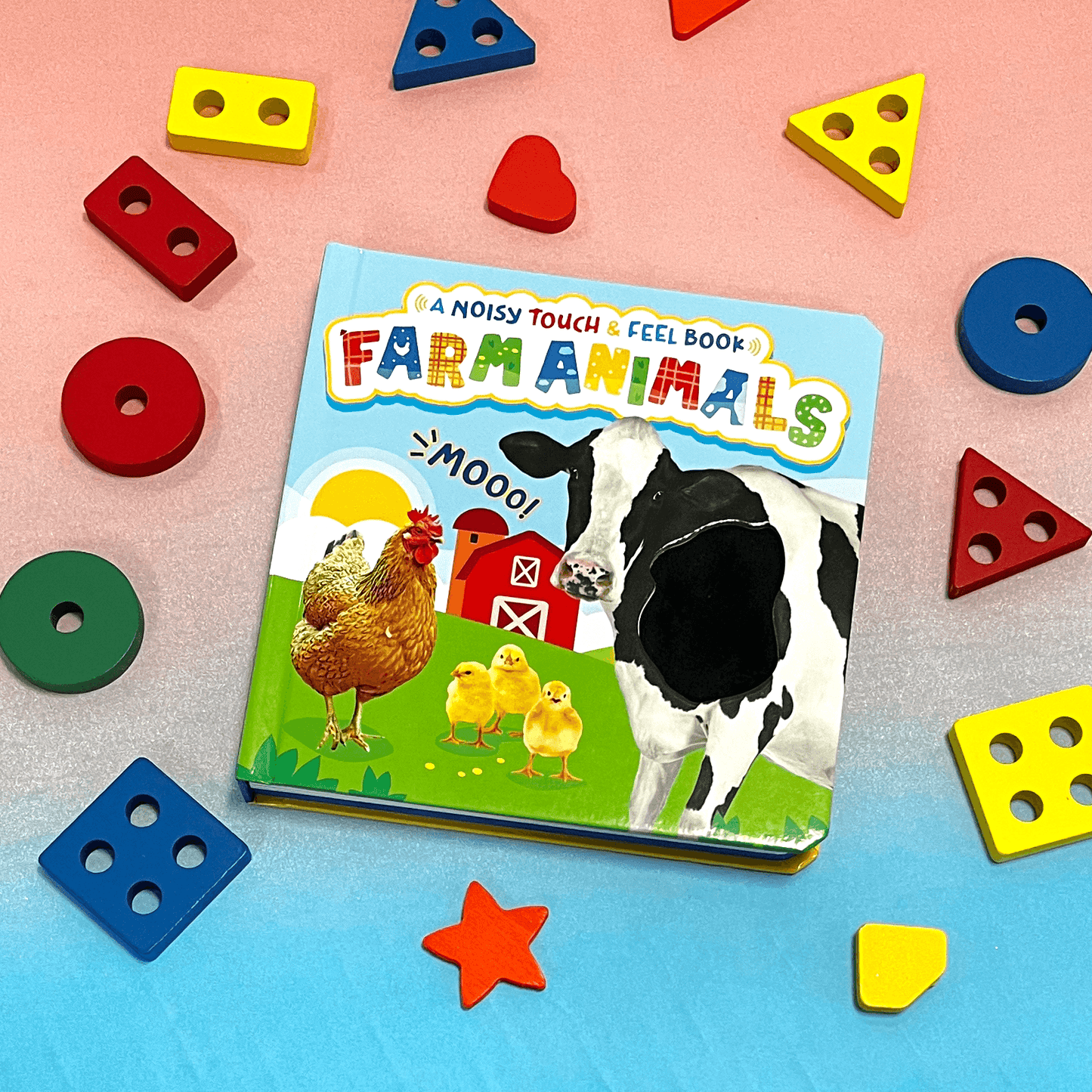 little hippo books noisy touch and feel farm animals sound book for toddlers