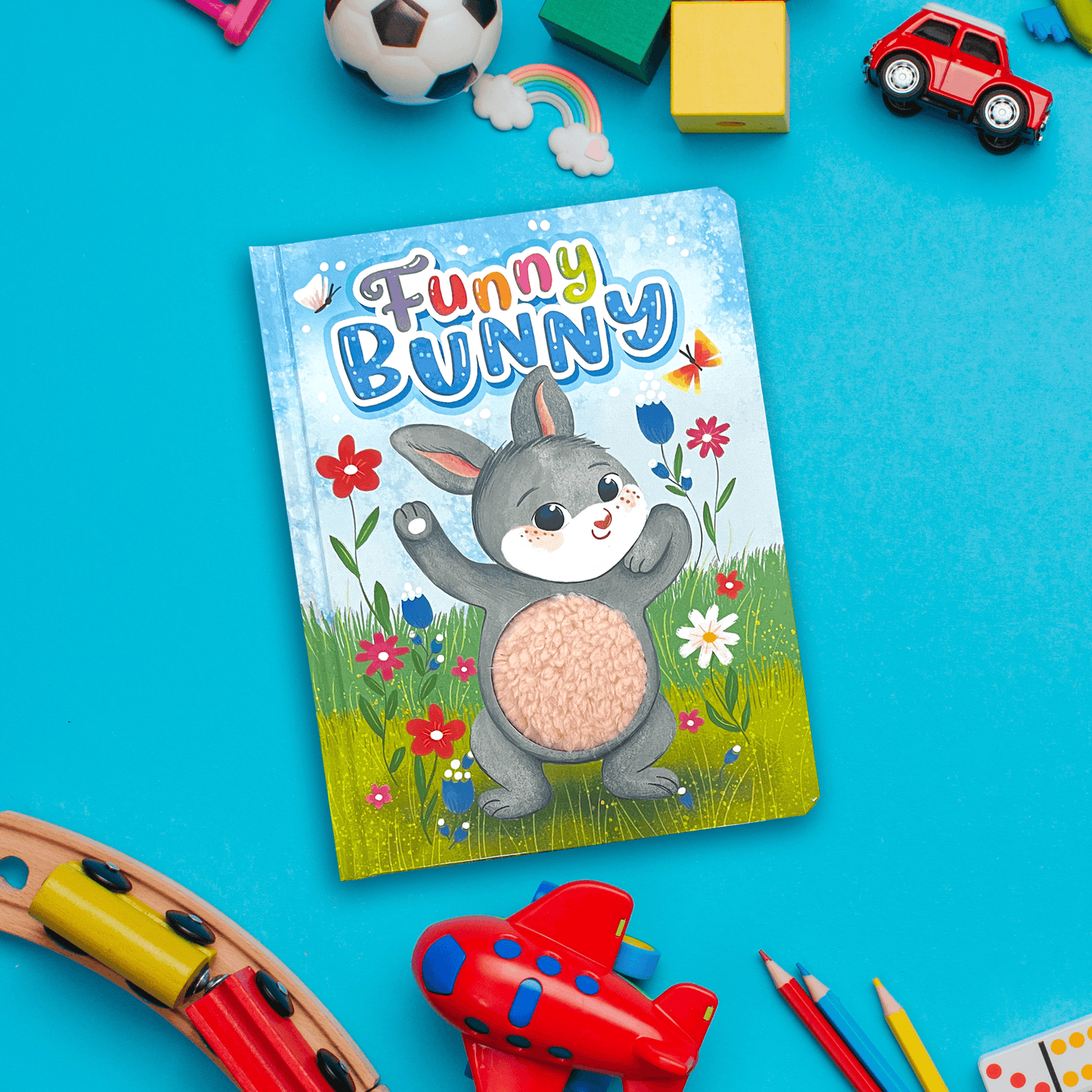 little hippo books touch and feel funny bunny joke easter forest storybook for toddlers