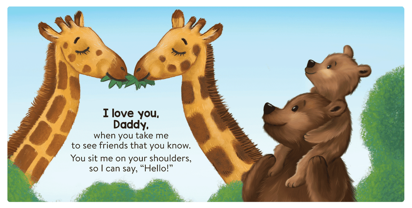 I Love You, Daddy Little Hippo Books Children's Chunky Padded Board Book Bedtime Story family