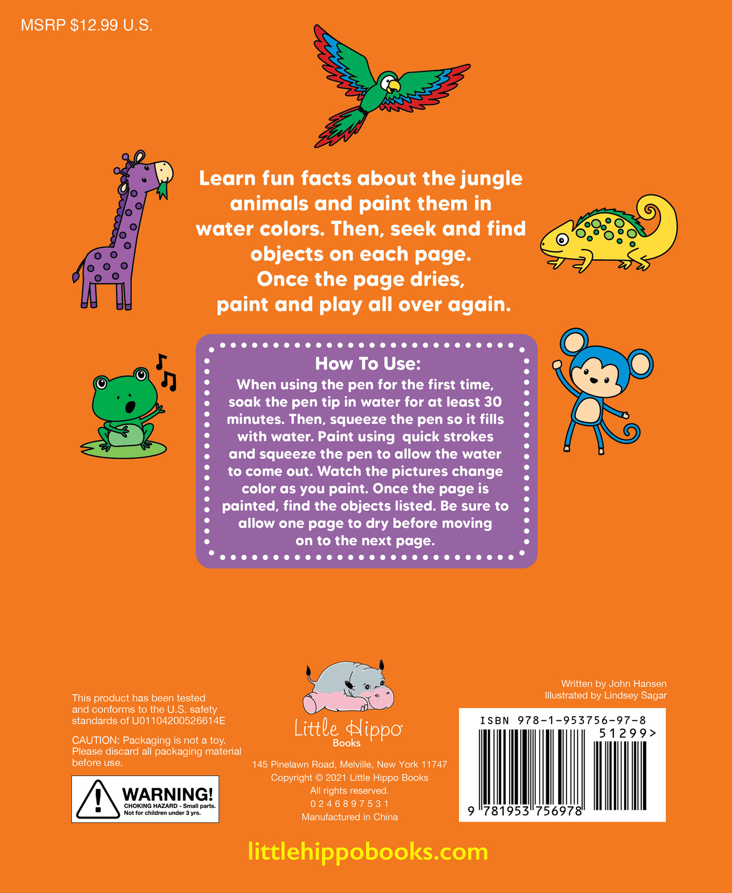 Paint and Find Jungle Animals - Little Hippo Books