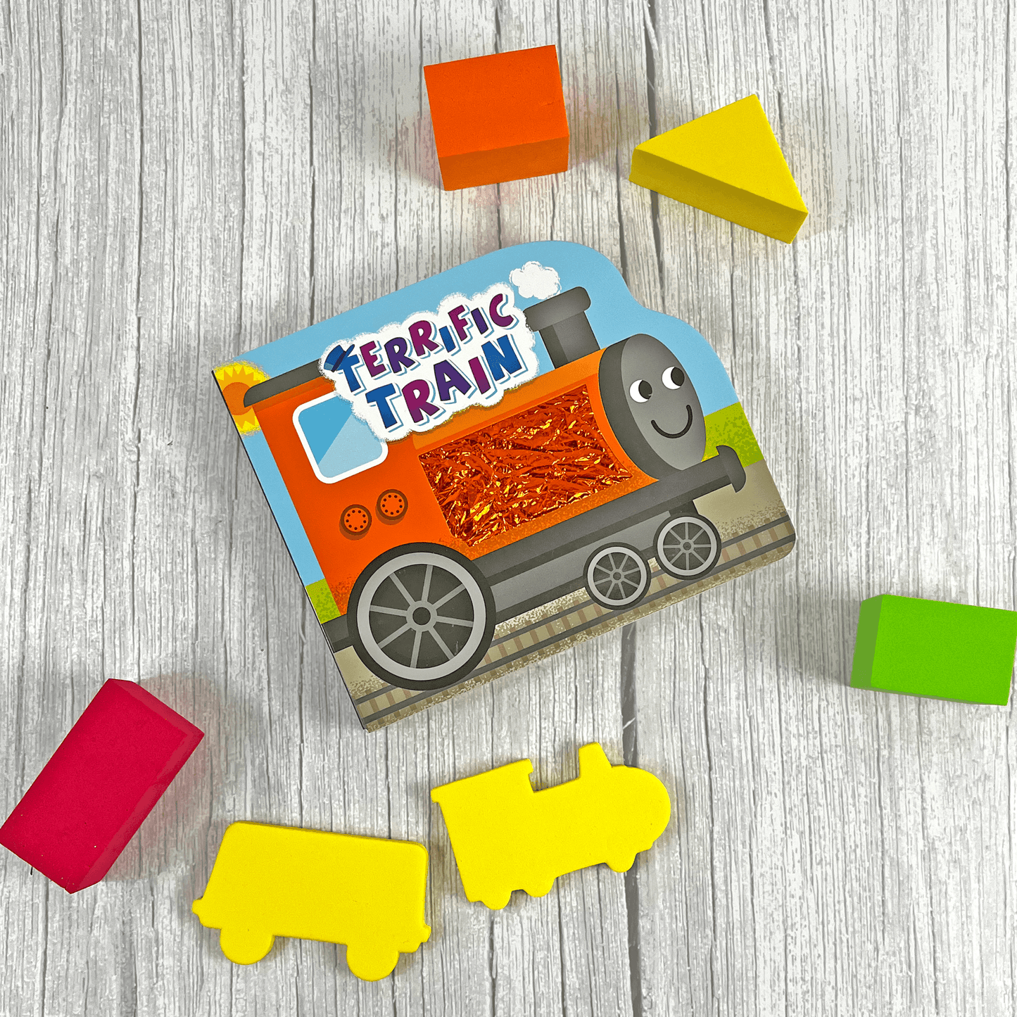 little hippo books touch and feel terrific train shaped storybook for toddlers