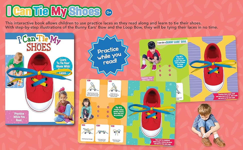 little hippo books learn to tie your shoes educational toddler book