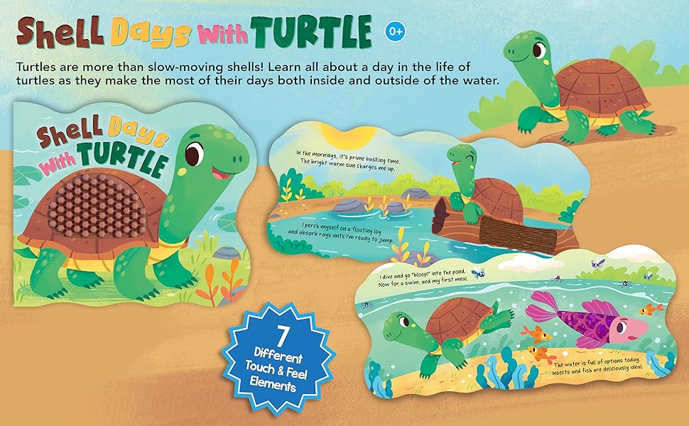 little hippo books shell days with turtle touch and feel ocean book