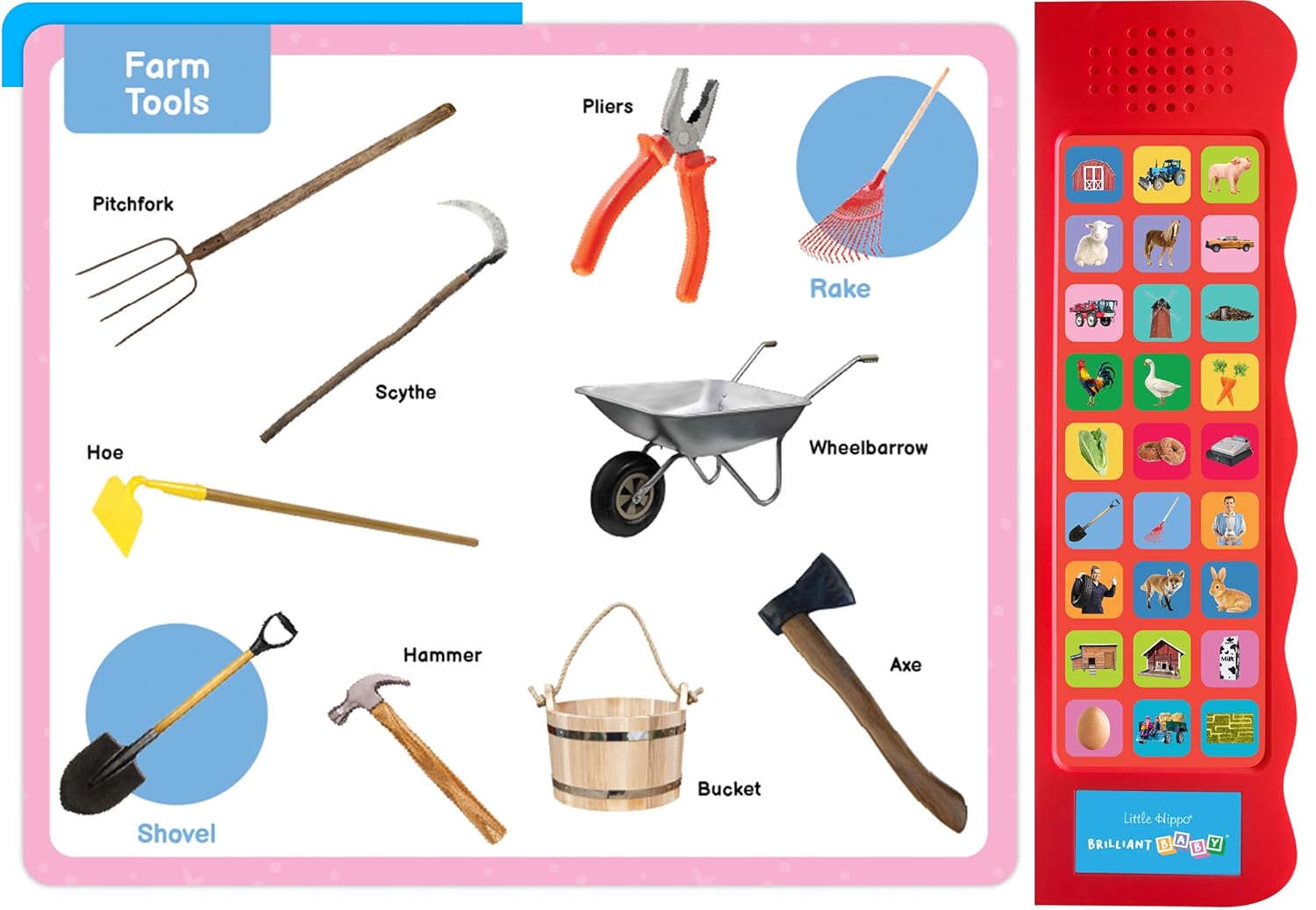 little hippo books listen and learn brilliant bay sounds on the farm for toddlers