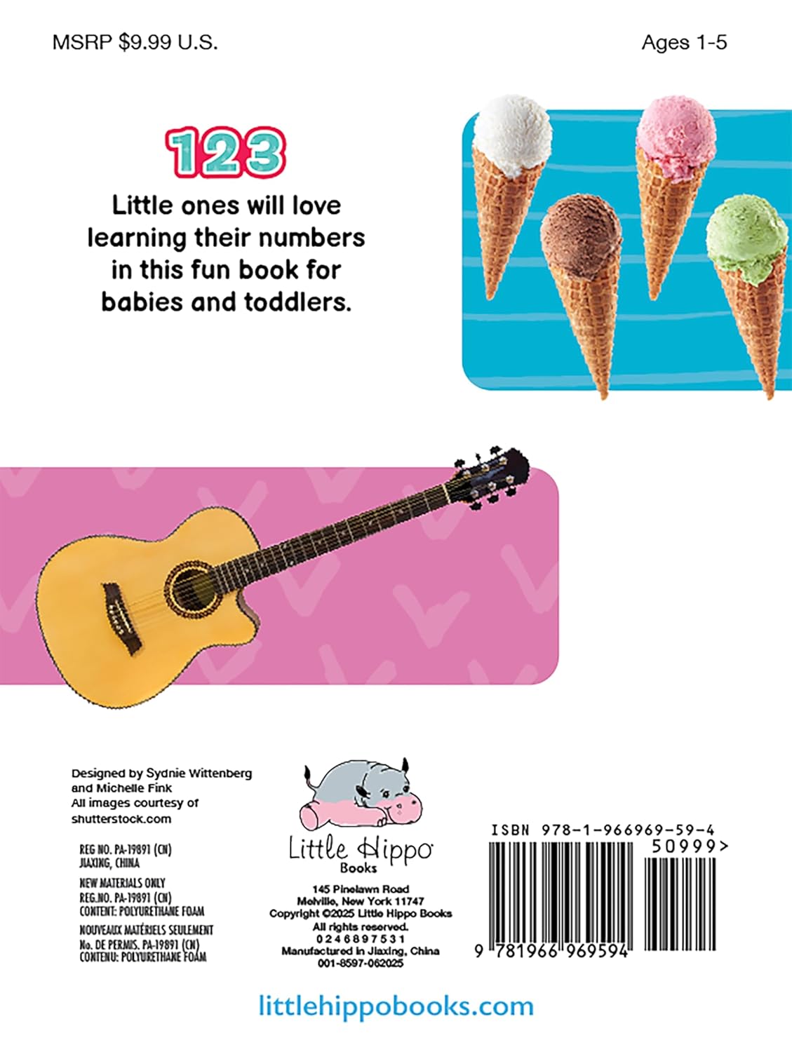 little hippo books 123 number learning for toddlers