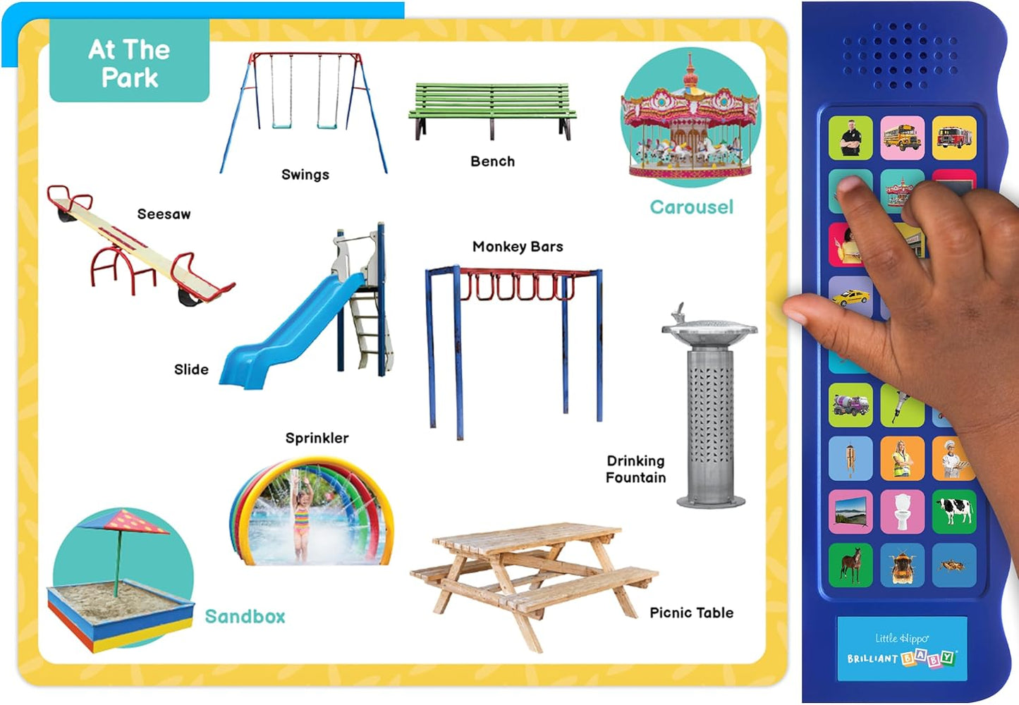 little hippo books listen and learn brilliant baby around town sounds for toddlers