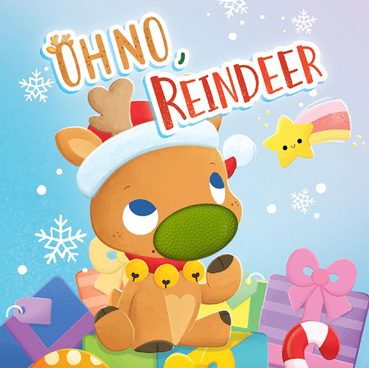 little hippo books holiday christmas touch and feel storybook for toddlers with reindeer