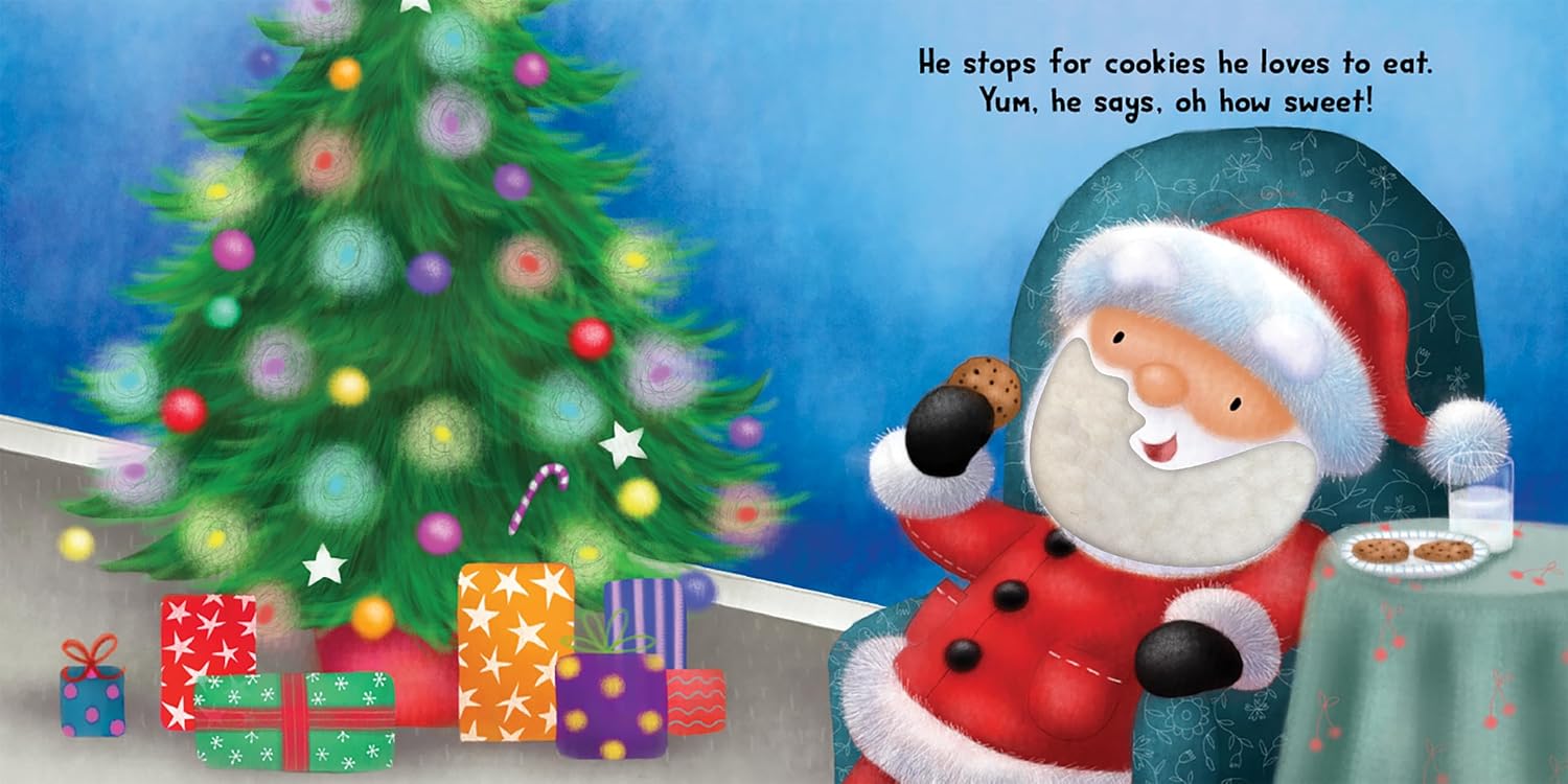 little hippo books it's santa holiday christmas touch and feel storybook for toddlers
