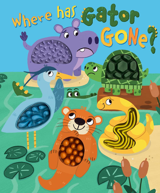 little hippo books jungle alligator mystery disappearing silicone touch and feel for toddlers