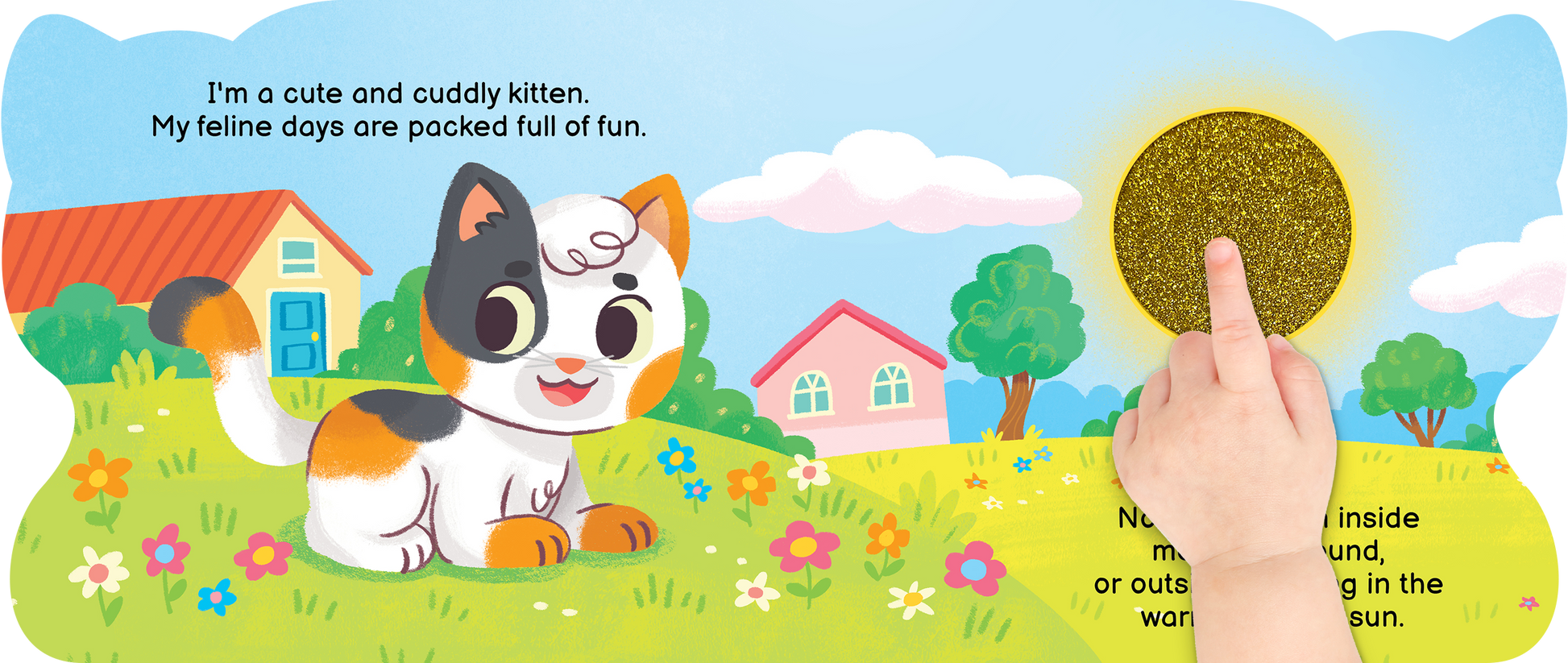 little hippo books cuddly days with kitten touch and feel shaped