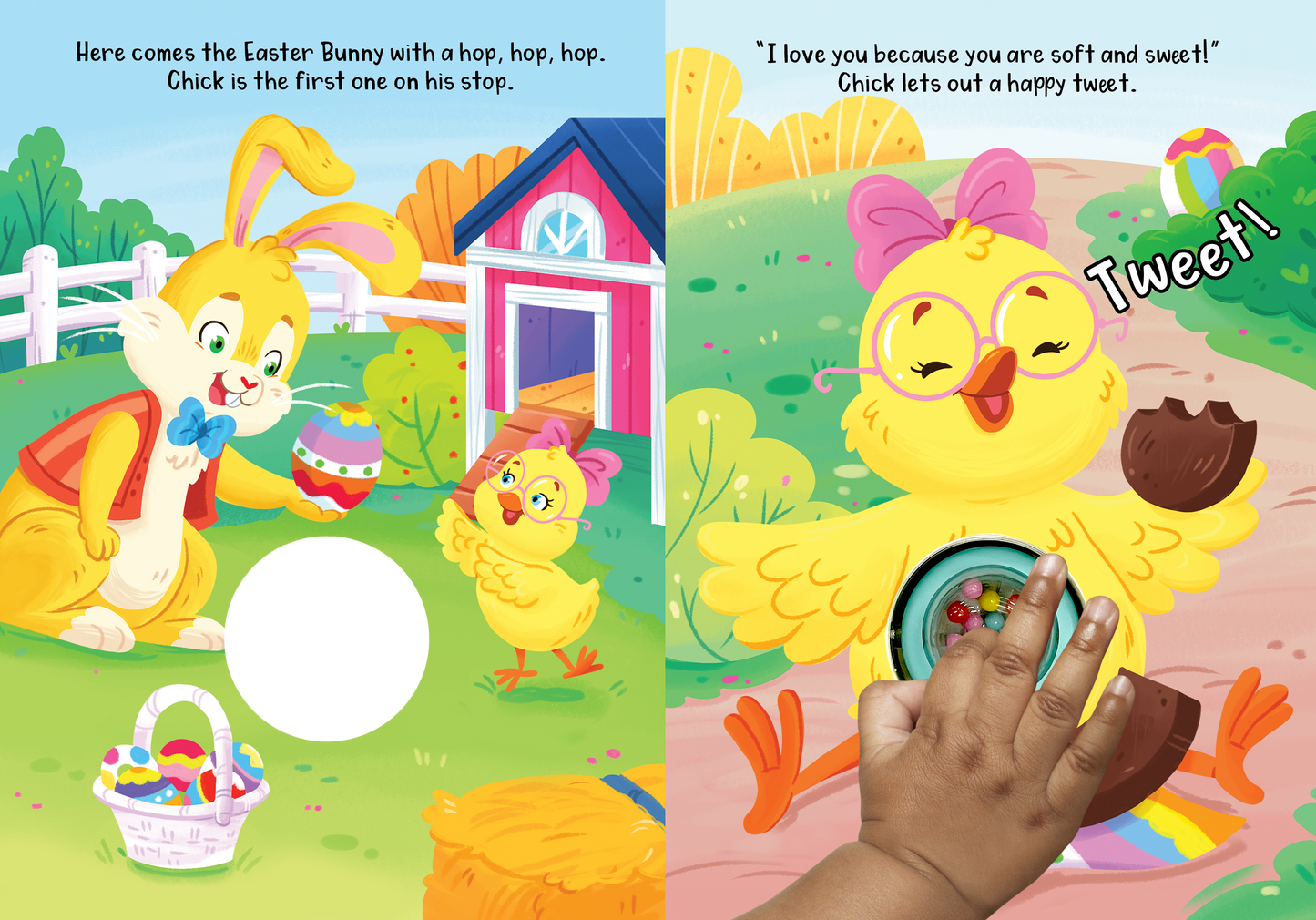 little hippo books rattle and read easter bunny love