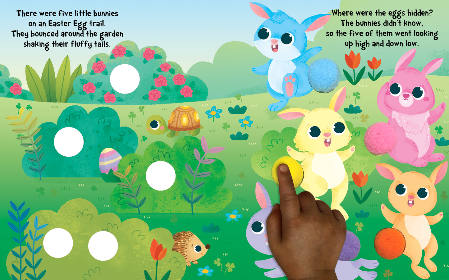 little hippo books easter touch and feel disappearing tails
