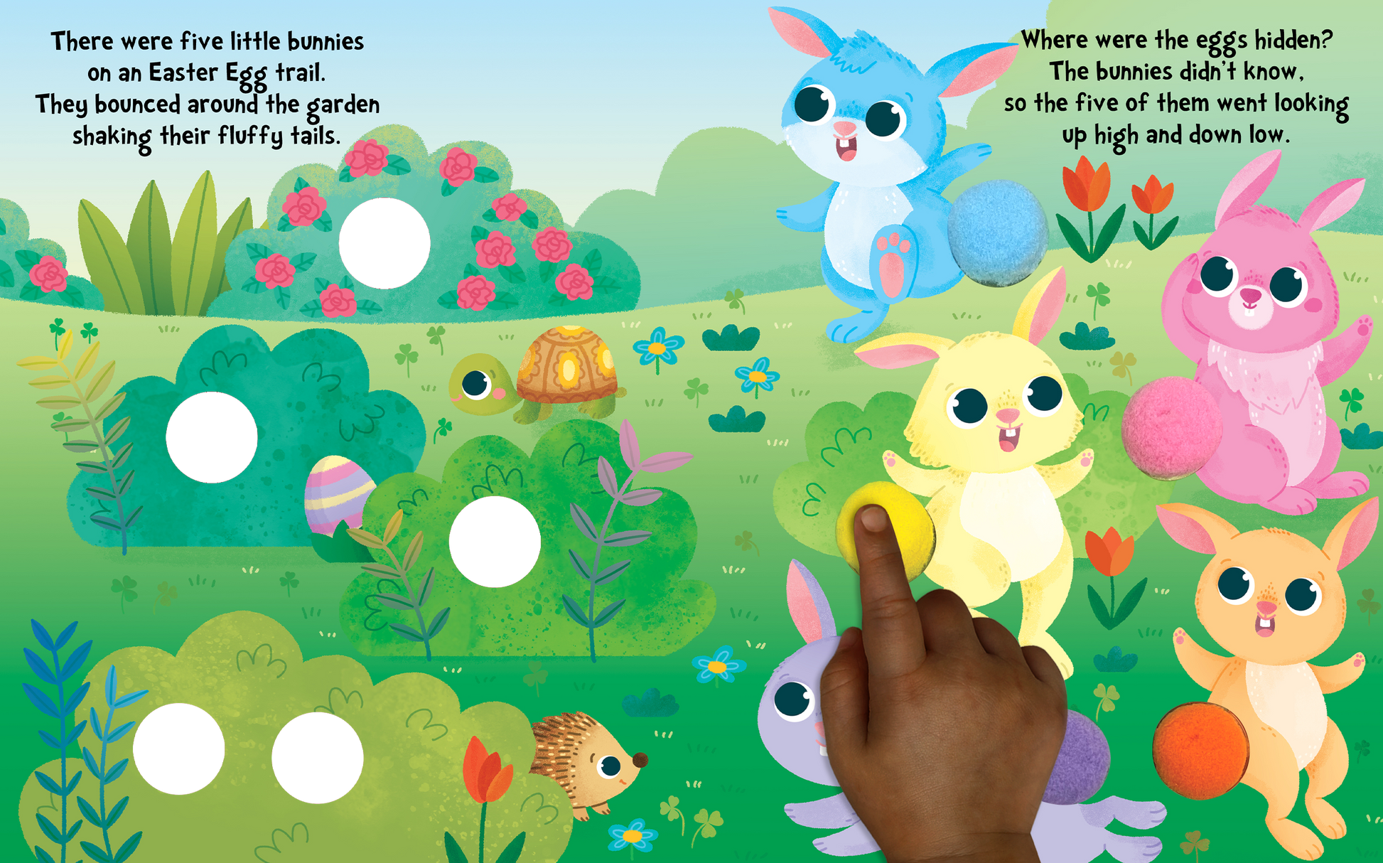 little hippo books easter touch and feel disappearing tails