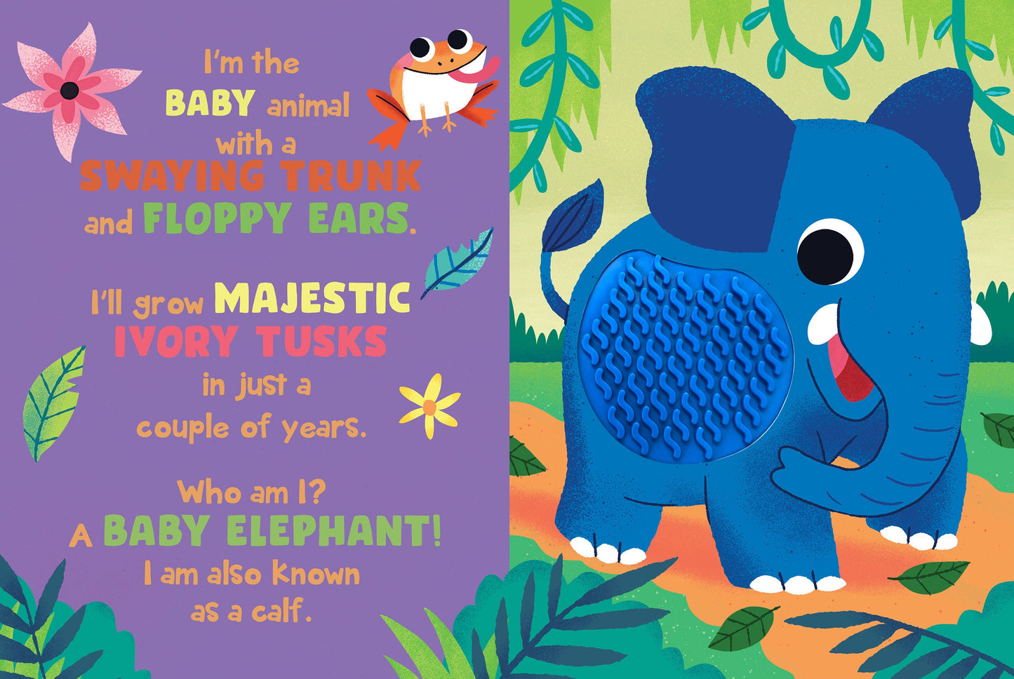 little hippo books in the wild silicone touch and feel for toddlers