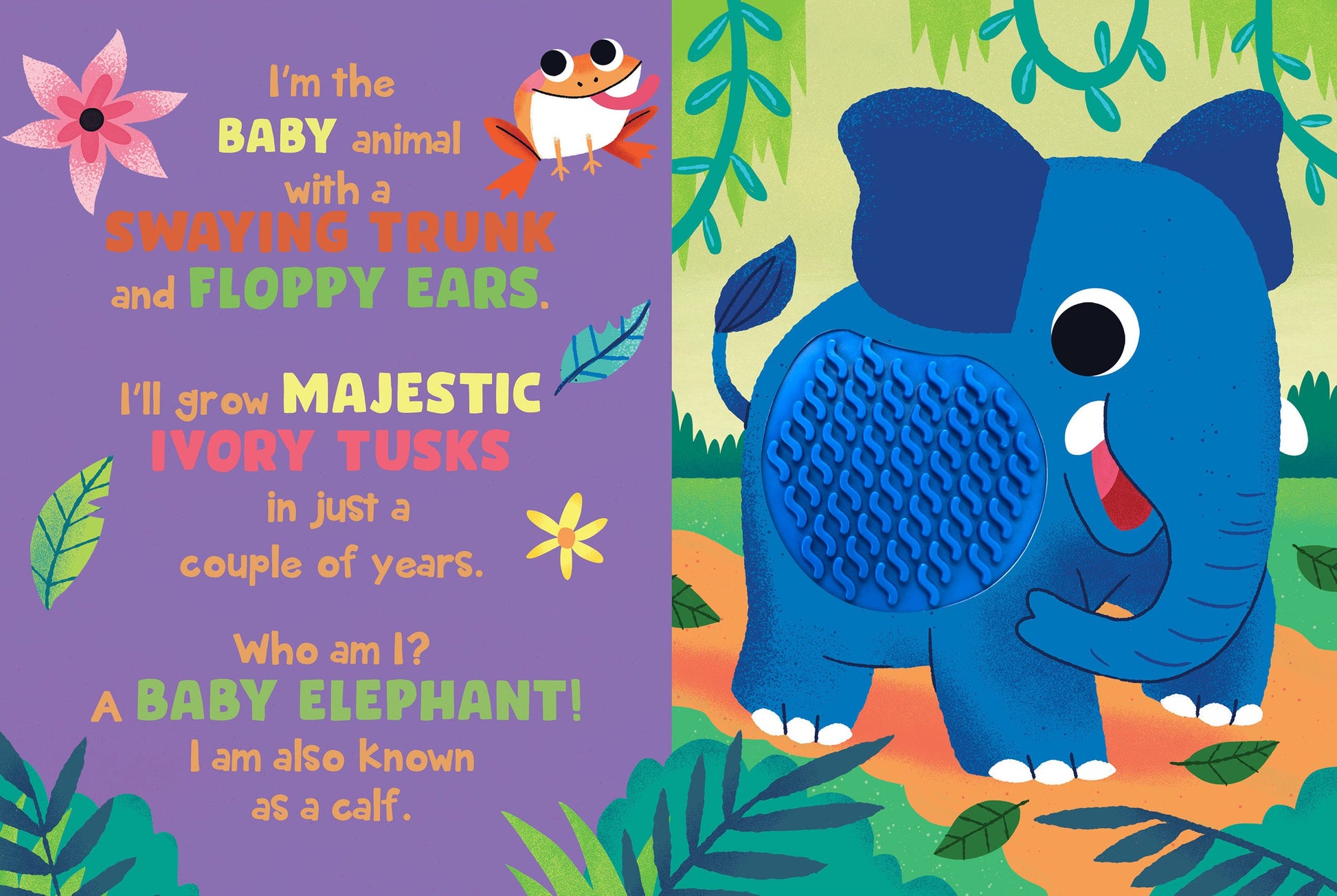 little hippo books in the wild silicone touch and feel for toddlers