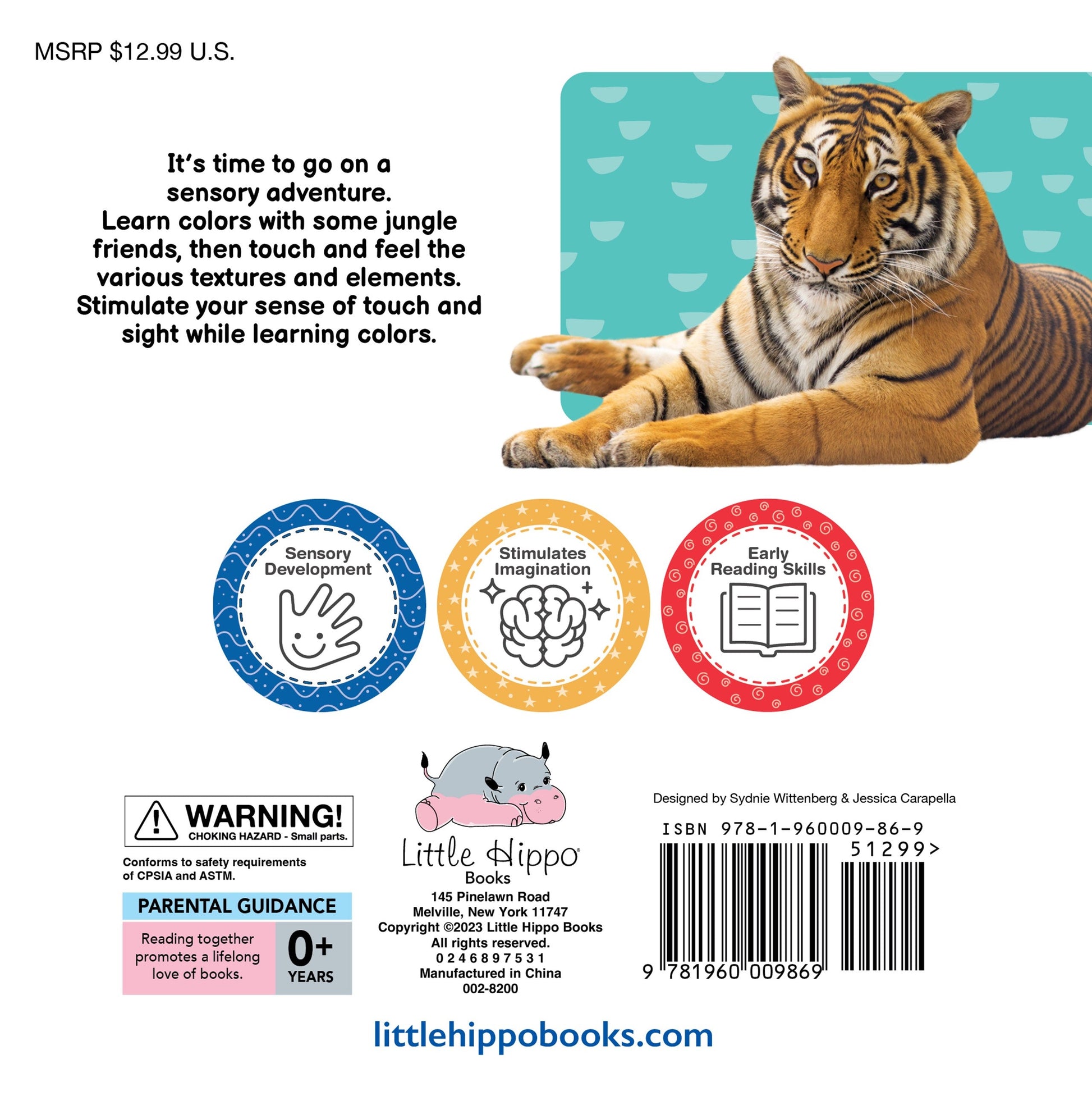 little hippo books brilliant baby jungle colors touch and feel for toddlers