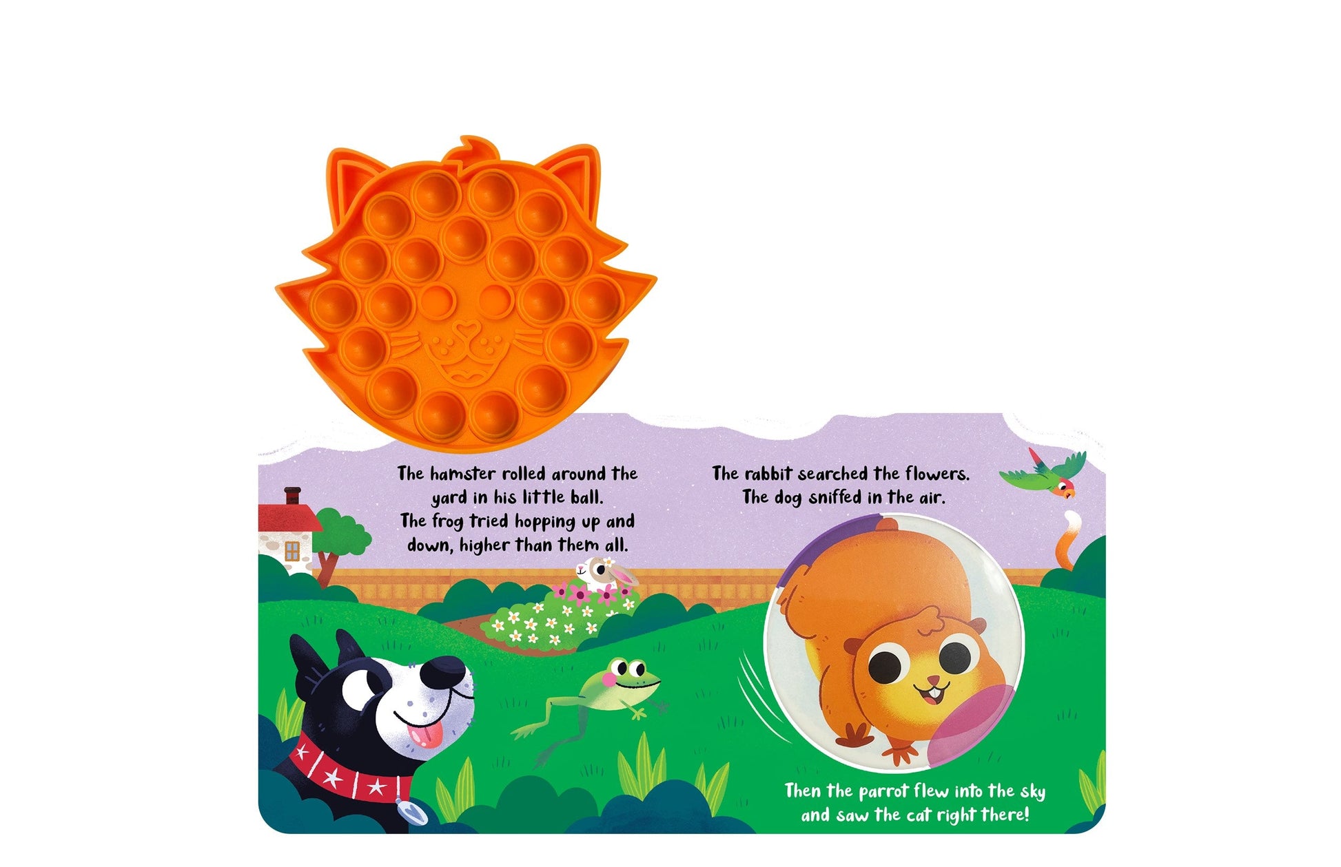 little hippo books cat fidgimal sensory book for toddlers