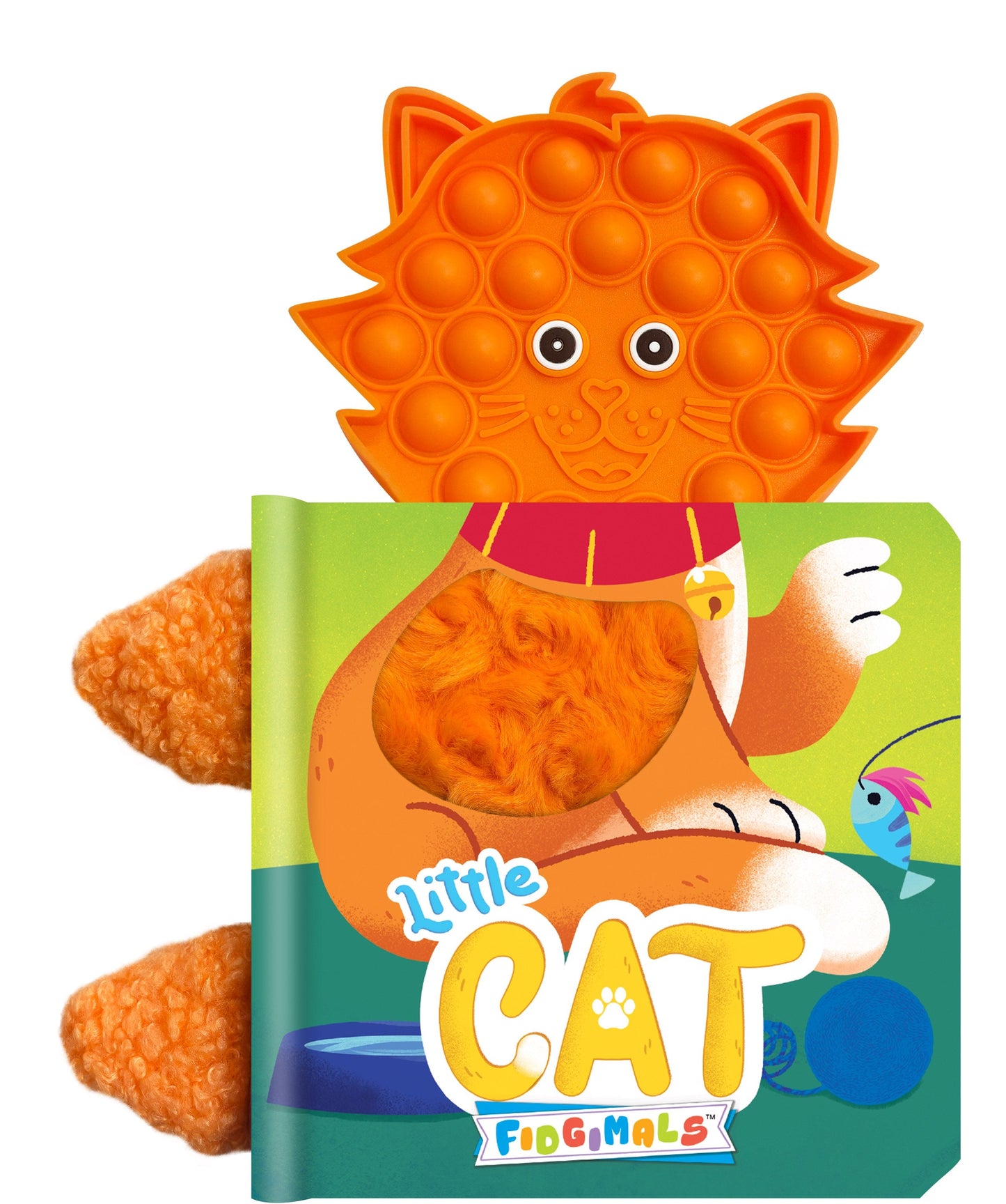 little hippo books cat fidgimal sensory book for toddlers