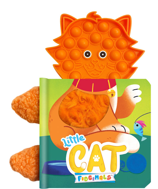 little hippo books cat fidgimal sensory book for toddlers