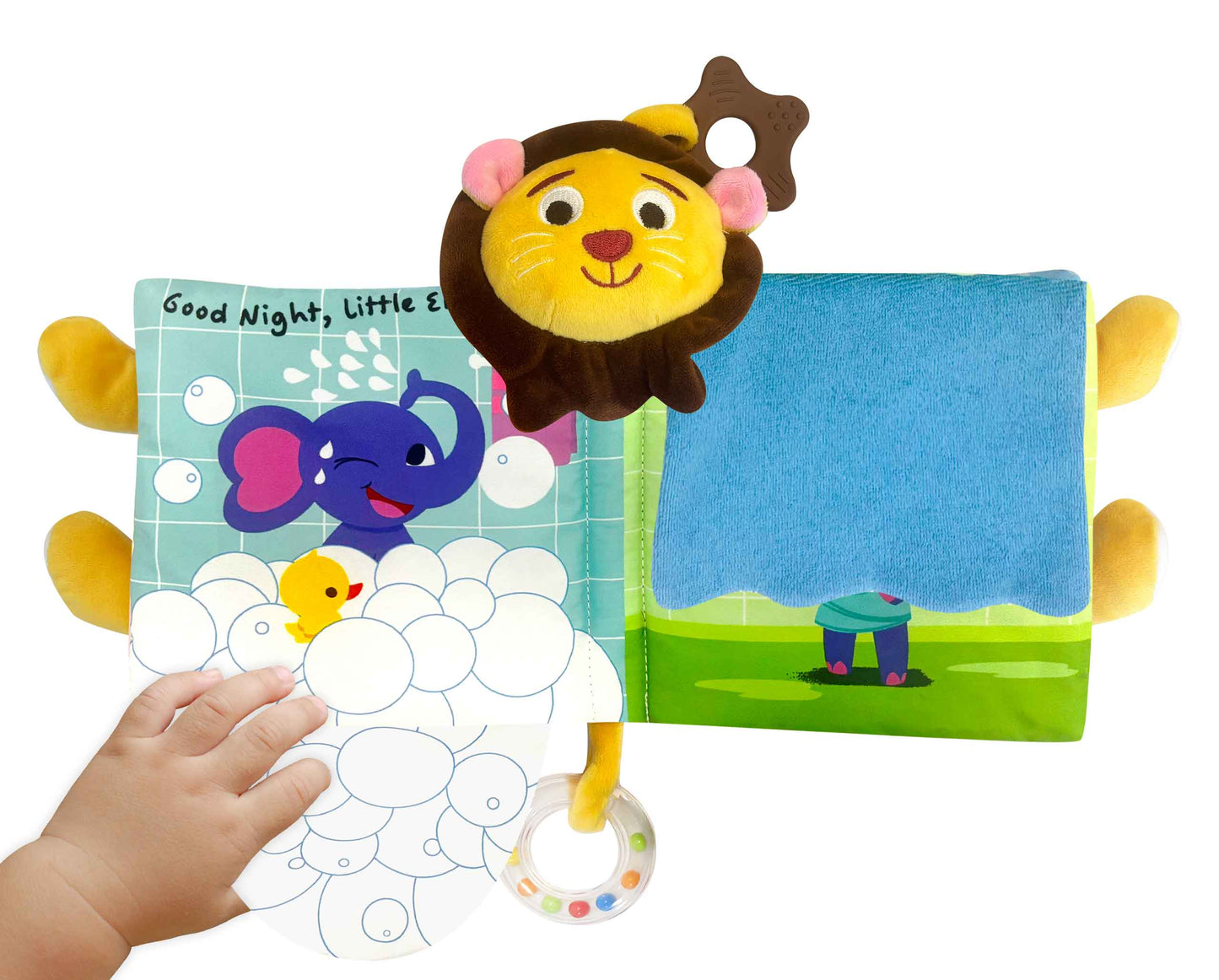 Good Night, Lion - Cloth Book with Plush and Rattle