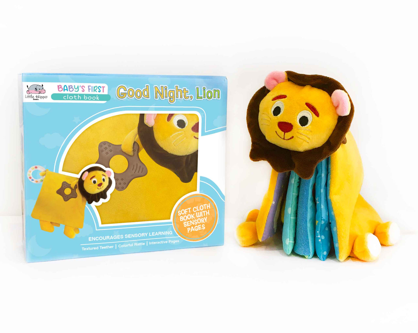 Good Night, Lion - Cloth Book with Plush and Rattle