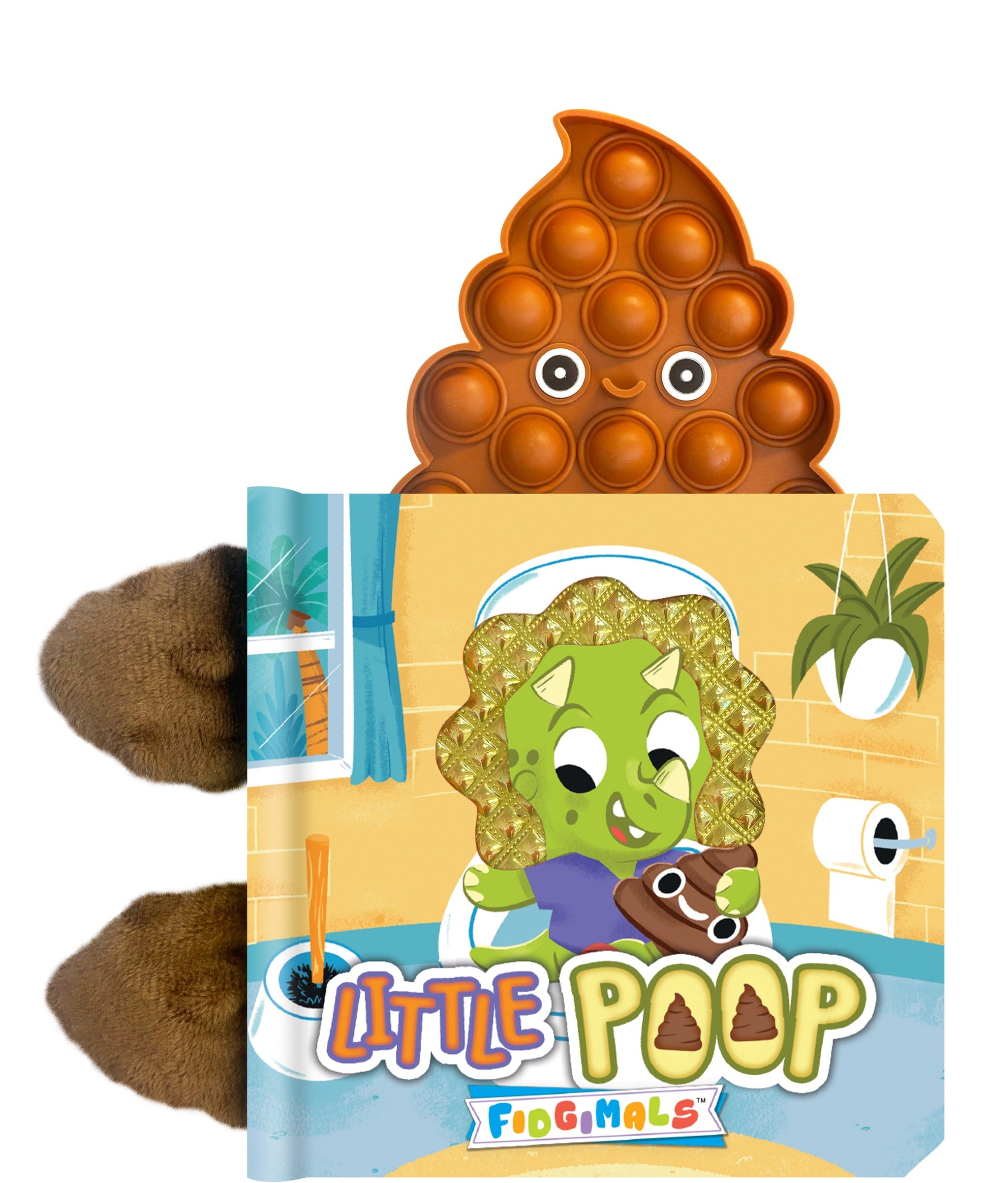 little hippo books poop fidgimal sensory books for toddlers
