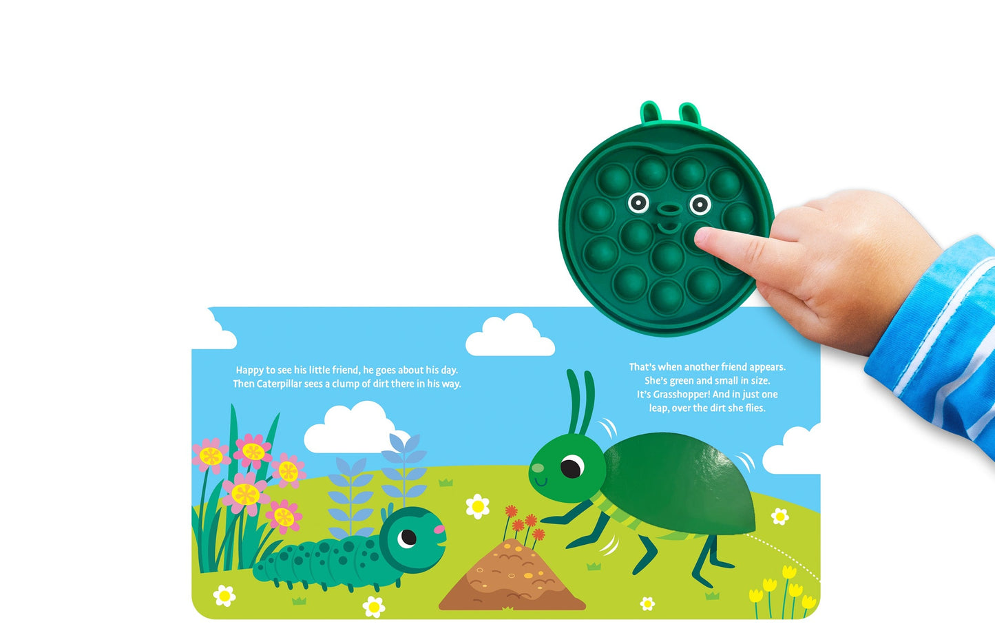 little hippo books caterpillar fidgimal sensory fidget friend for toddlers