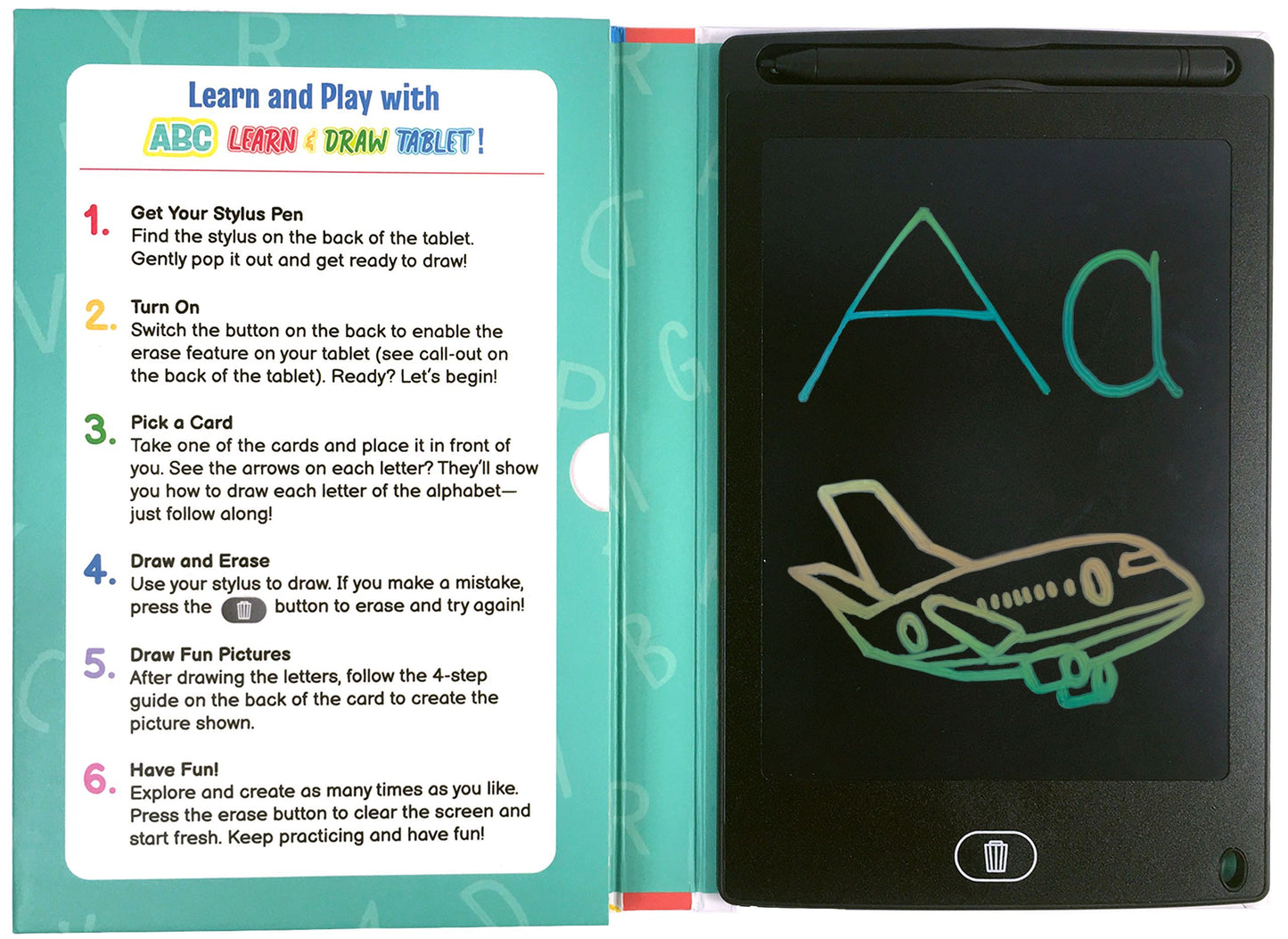 little hippo books learn and draw tablet to learn the alphabet ABCs for toddlers