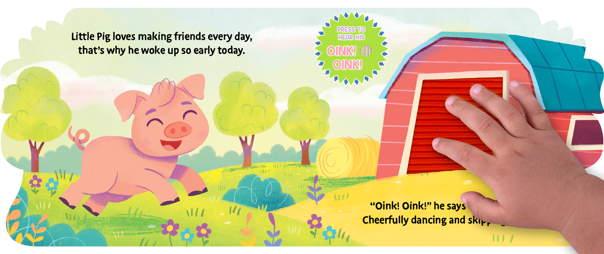 little hippo books farm animals touch and feel sound book for toddlers
