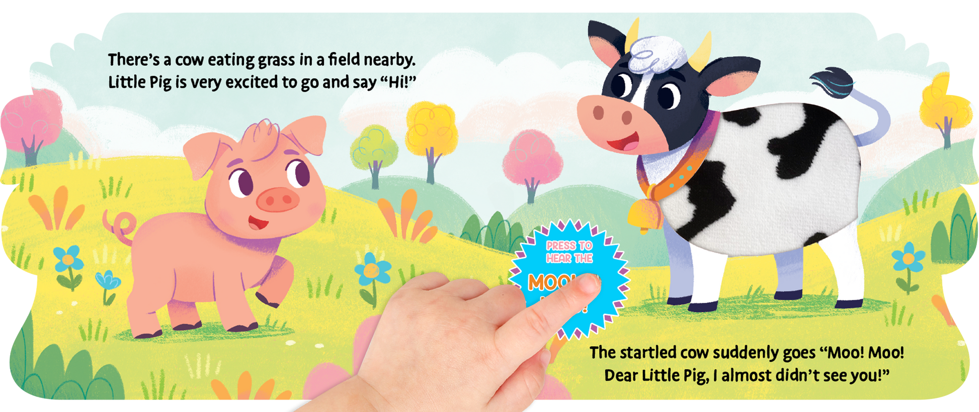 little hippo books farm animals touch and feel sound book for toddlers