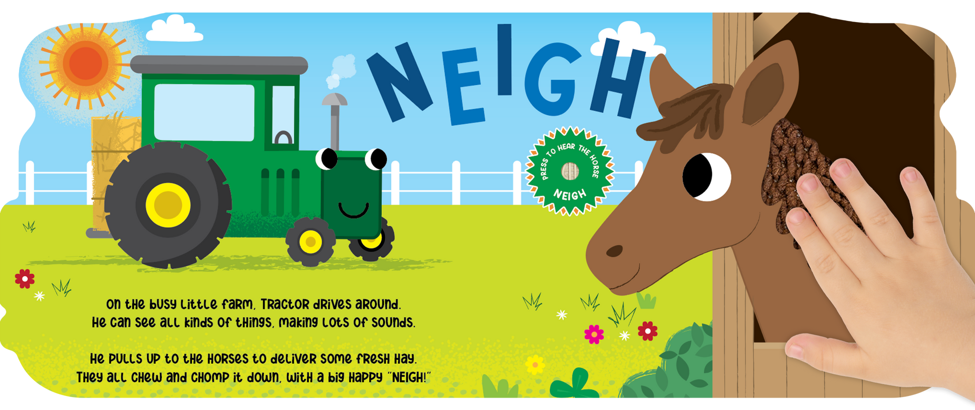 little hippo books touch and feel books with sound for toddlers farm animals vehicles