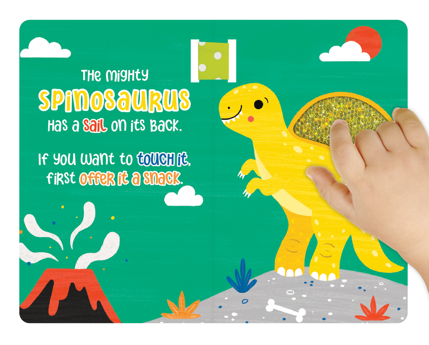 little hippo books sensory dinosaur touch and feel book with teether set
