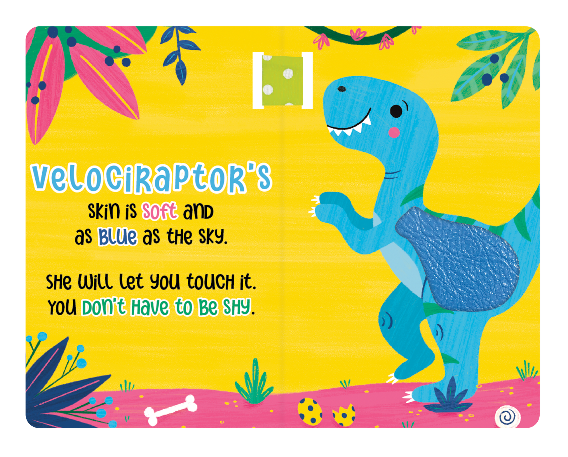 little hippo books sensory dinosaur touch and feel book with teether set