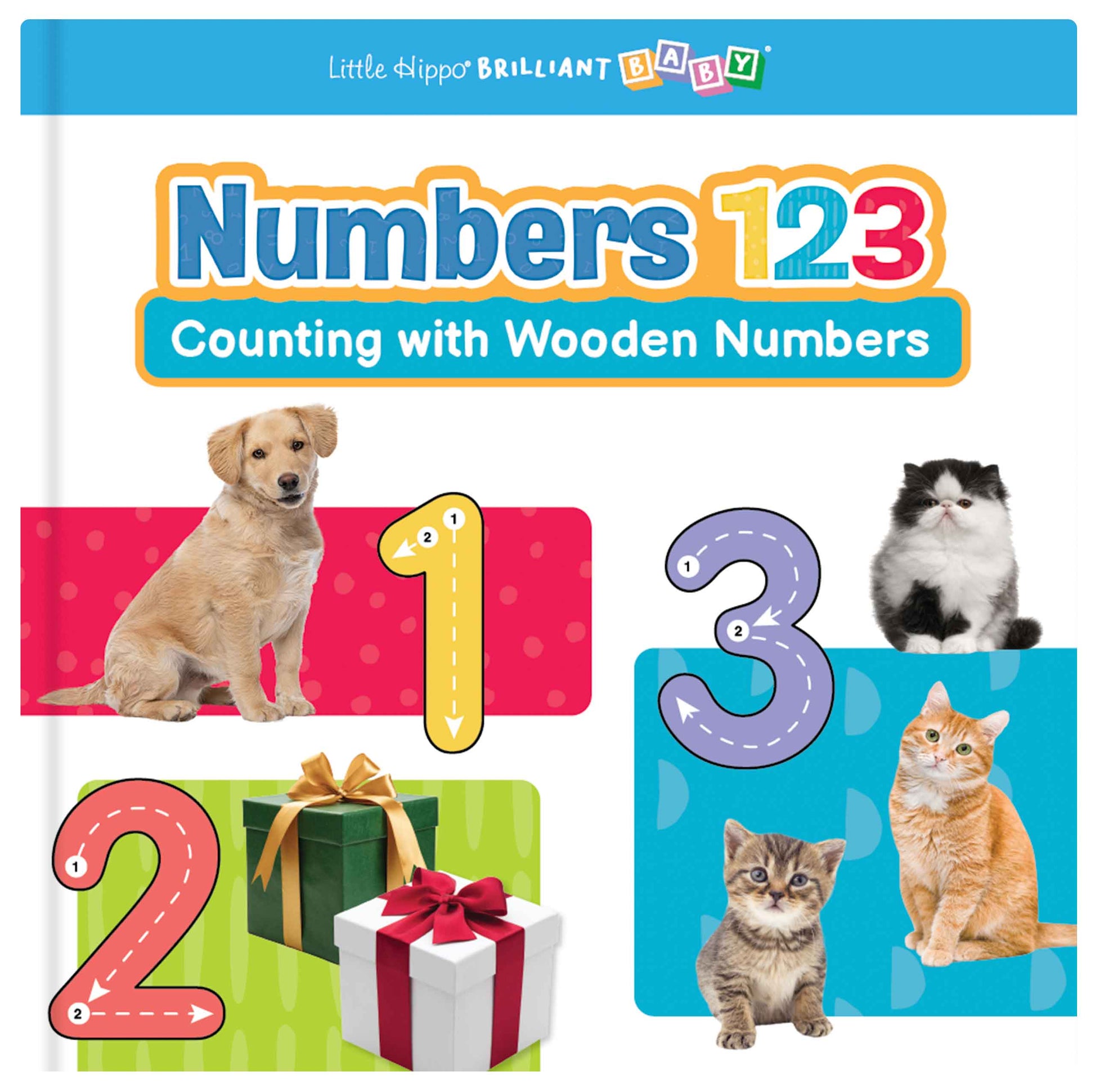 little hippo books brilliant baby counting with wooden numbers 123 for toddlers