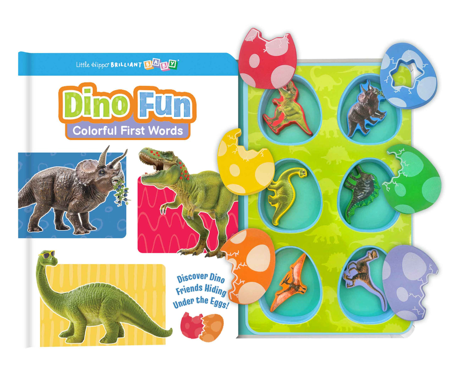 little hippo books dino fun learning colors and first words for toddlers