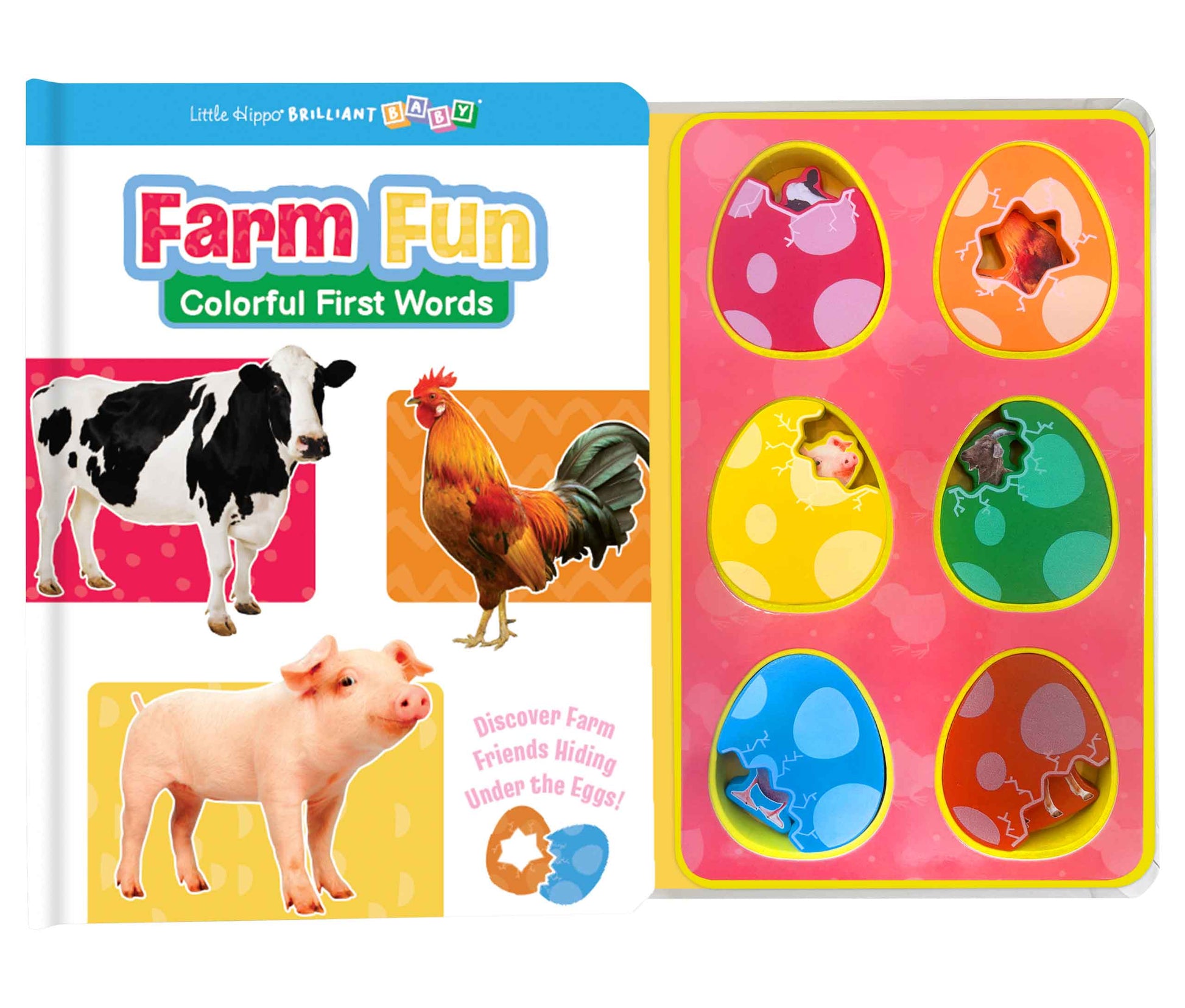 little hippo books farm fun learning colors and first words for toddlers