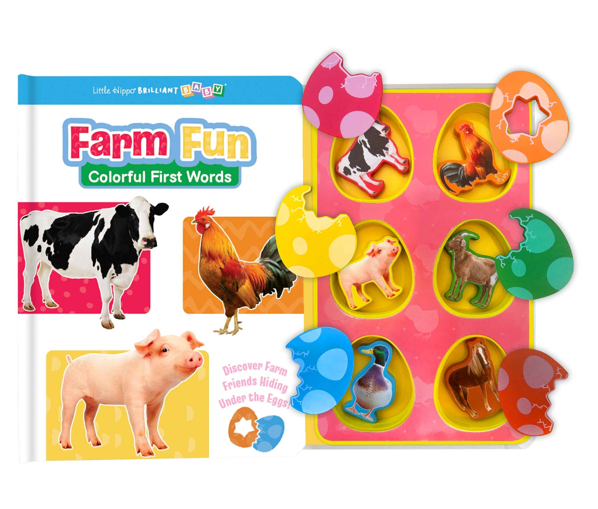little hippo books farm fun learning colors and first words for toddlers