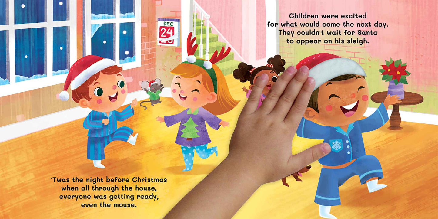 little hippo books night before christmas touch and feel book for toddlers