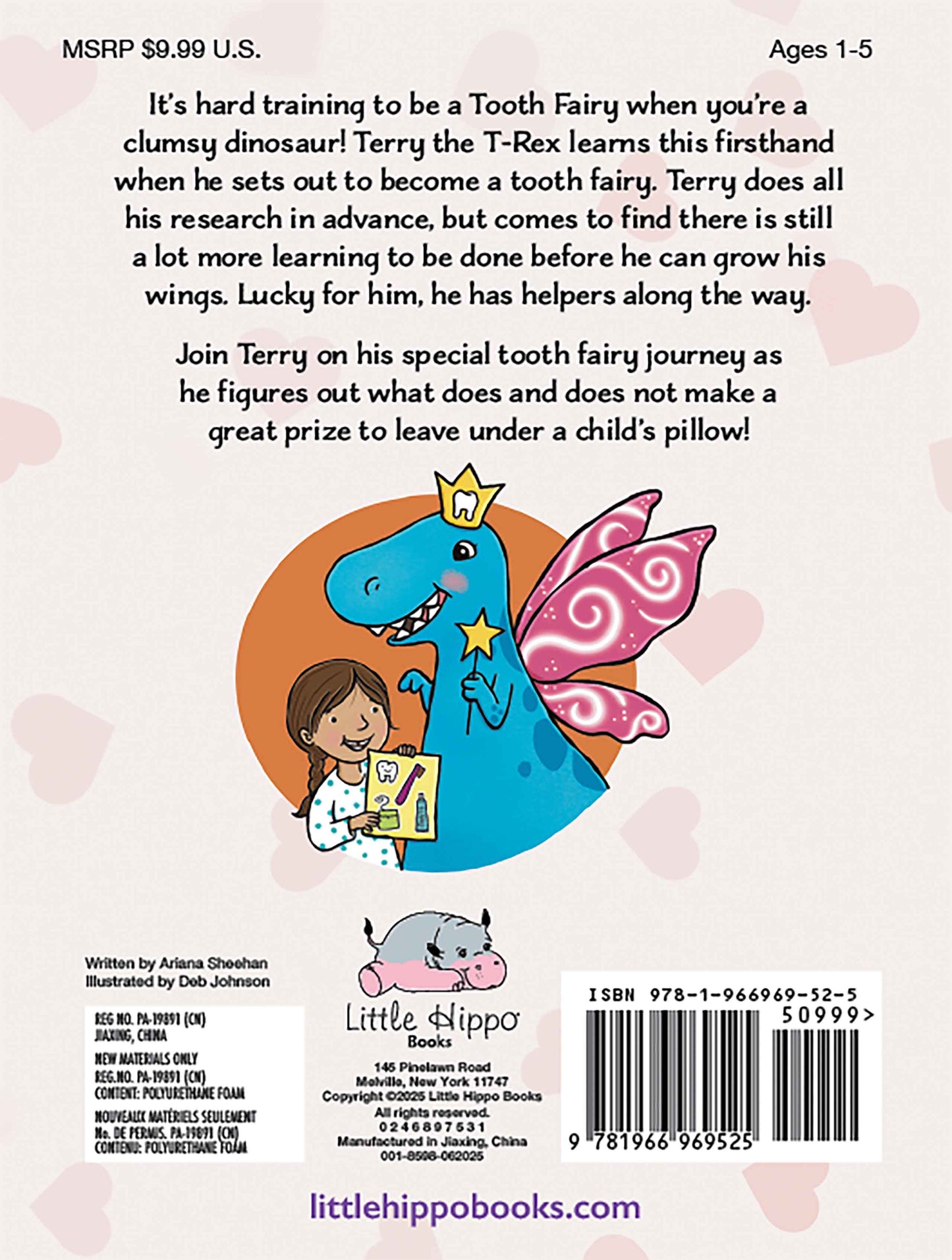 little hippo books trex tooth fairy dinosaur story for toddlers